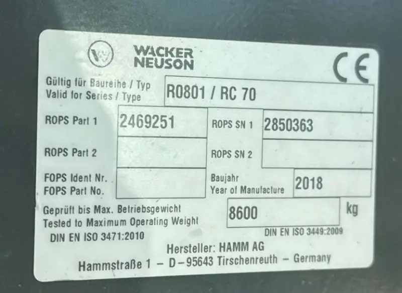2018 Wacker Neuson RC70 photo 29
