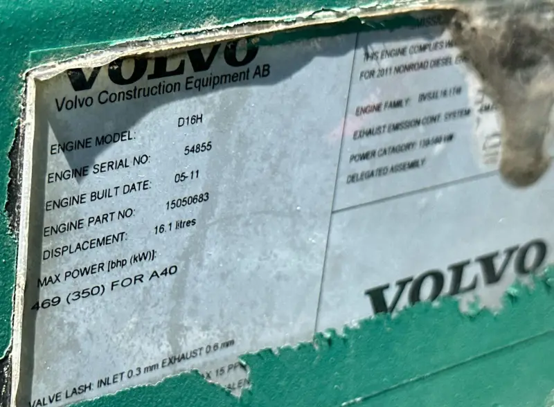 2011 Volvo A40F photo 39