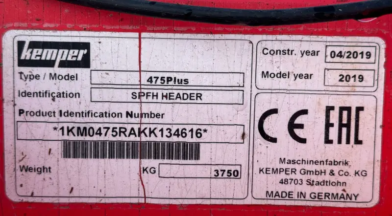 2019 Kemper 475 Plus photo 45