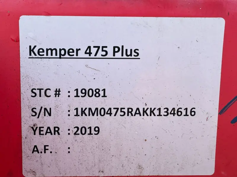 2019 Kemper 475 Plus photo 44