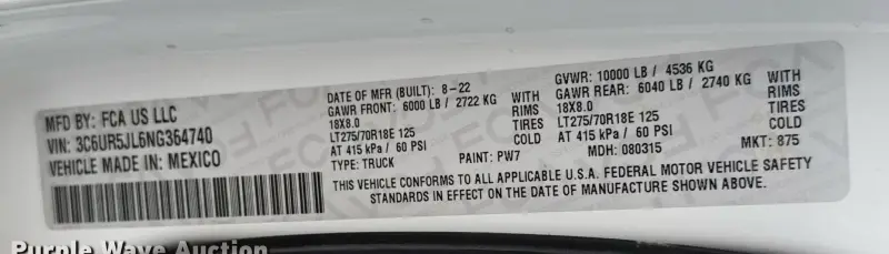 2022 Dodge Ram 2500 Big Horn photo 50